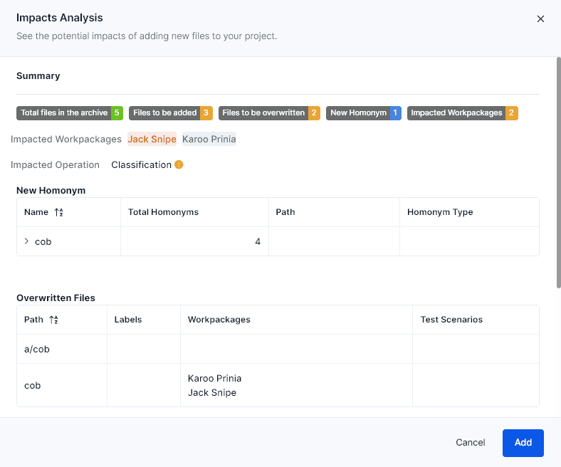 Catch-up : Impacts Analysis