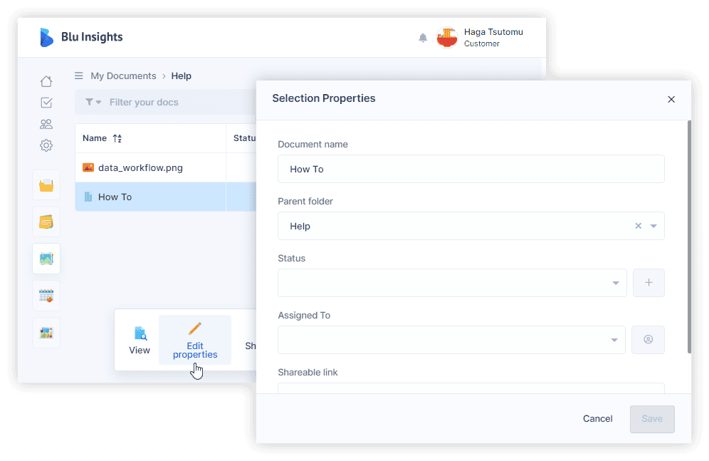 Documents - Edit Properties